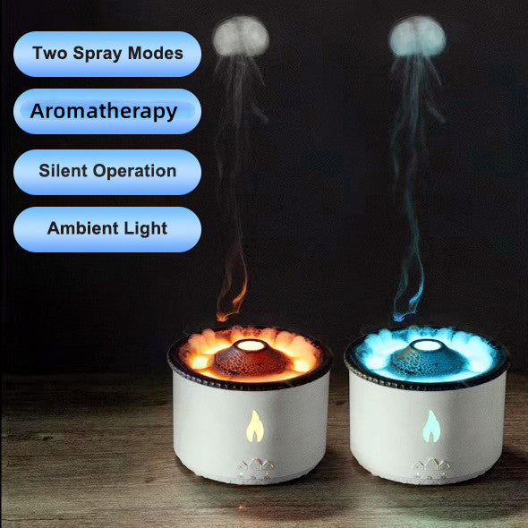 Spray Jellyfish Air Flame Humidifier Diffuser